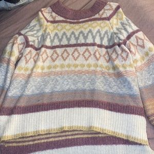 Wool patterned sweater